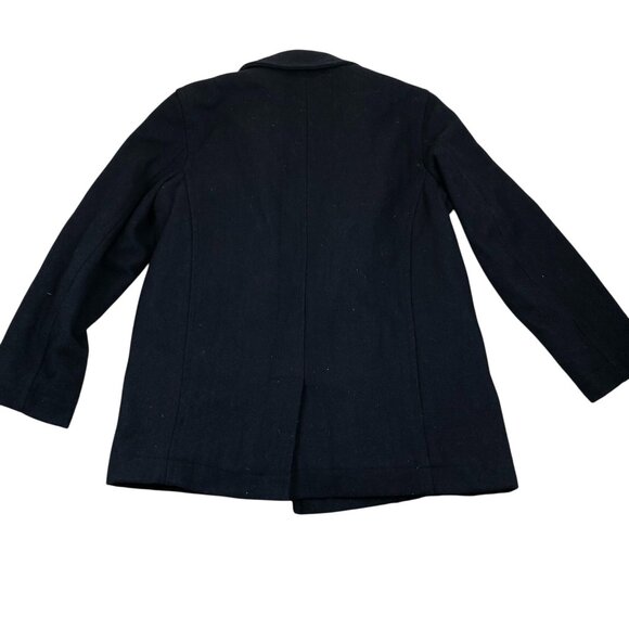 Steve & Barry's Men's Peacoat Woolly Mammoth Jacket Medium Black Quilted - Picture 2 of 8